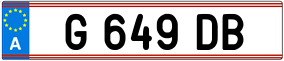 Trailer License Plate